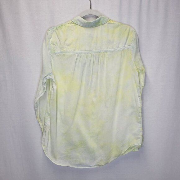 Anthropologie Pilcro And The Letterpress Women's Medium Button Front Shirt Green - Picture 2 of 6